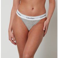 Calvin Klein Women/'s HIGH Leg Tanga 000QF4977A, Grey (Grey Heather), M