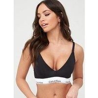 Calvin Klein Modern Cotton Nursing Bra in black