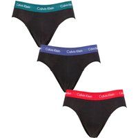 Mens 3 Pack Calvin Klein Cotton Stretch Hip Briefs Maya Blue / Soft Grape / Rustic Red XS
