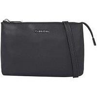 Calvin Klein Women/'s CK Must EW DBL Compartment XBODY Crossovers, Black, One Size