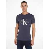 Calvin Klein Jeans Men/'s Core Monogram Slim Tee T-Shirt, Night Sky, L