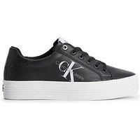 Calvin Klein Women Vulcanised Trainers Vulc Flatform Laceup Low Lth Platformw