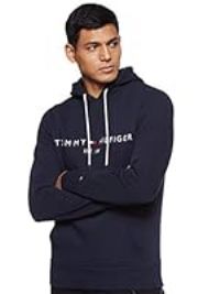 Tommy Hilfiger Herren TOMMY LOGO HOODY Sweatshirt, Blau (Sky Captain 403), Medium (Herstellergröße:M)