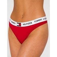 Tommy Hilfiger 85 logo thong in red