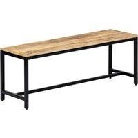 Dining Bench Kitchen Dining Room Dinner Seat Solid Rough Mango Wood vidaXL