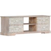 vidaXL TV Cabinet 120x30x40 cm Solid Acacia Wood