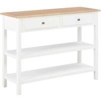 vidaXL Sideboard White 110x35x80 cm MDF