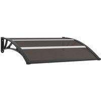 Vidaxl Door Canopy Black 120X80 cm Pc