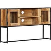 vidaXL TV Cabinet in Solid Reclaimed Wood with 2 Doors and Compartments - Handmade and Unique Industrial Design Brown TV Stand