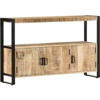 vidaXL Solid Mango Wood Side Cabinet Storage Lowboard Sideboard Commode Chest
