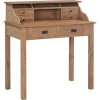 Vidaxl Desk 90X50X100 Cm Solid Teak Wood