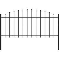 Vidaxl Garden Fence With Spear Top Steel