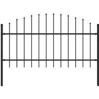 Vidaxl Garden Fence With Spear Top Steel