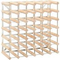 Vidaxl Wine Rack For 42 Bottles Solid Pinewood
