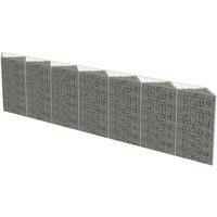 Vidaxl Gabion Wall Galvanised Steel 450X30X100 cm