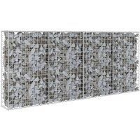 Vidaxl Gabion Wall With Covers Galvanised Steel 200X20X85 Cm