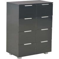 vidaXL Sideboard High Gloss Black 60x35x80 cm Engineered Wood
