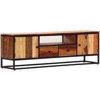 vidaXL TV Cabinet 120x30x40 cm Solid Reclaimed Wood and Steel