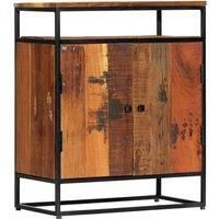 vidaXL Side Cabinet 60x35x76 cm Solid Reclaimed Wood and Steel