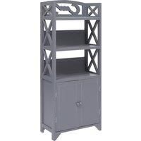 Bathroom Cabinet Laundry Storage Shelf Cabinet Cupboard Paulownia Wood vidaXL