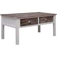 Coffee Table Wood Couch French Style Table with Drawer Multi Colours vidaXL