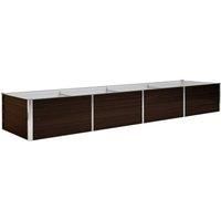 Vidaxl Garden Raised Bed Brown 320x80x45cm Galvanised Steel