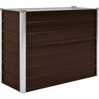 Vidaxl Garden Raised Bed Brown 100x40x77cm Galvanised Steel