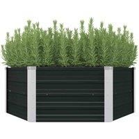 vidaXL Raised Garden Bed Anthracite 129x129x45 cm