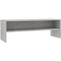 vidaXL TV Cabinet Concrete Grey 120x40x40 cm Engineered Wood