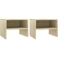 Bedside Cabinet Home Telephone Nightstand Bed Table Engineered Wood vidaXL
