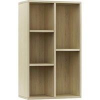 Vidaxl Book Cabinet Sideboard Sonoma Oak 50X25X80 Cm Engineered Wood