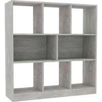Book Cabinet with 8 Large Compartments Chipboard Cabinet Multi Colours vidaXL