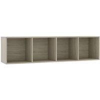 Book Cabinet/TV Cabinet Living Room Wall Shelf Book Stand Wall Rack vidaXL