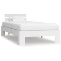 Solid Pine Wood Bed Frame Single Bed Bedroom Multi Colours Multi Sizes vidaXL