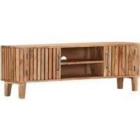 vidaXL TV Cabinet 130x30x45 cm Solid Acacia Wood