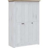 3-Door Wardrobe Pine Panama Range Bedroom Organisers Multi Colours vidaXL