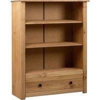 Solid Pine Wood Bookcase Panama Range Bookshelf Highboard Multi Colours vidaXL