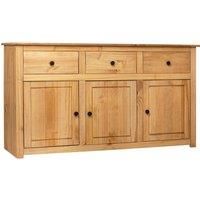 vidaXL Sideboard 135x40x80 cm Solid Pinewood Panama Range, Brown