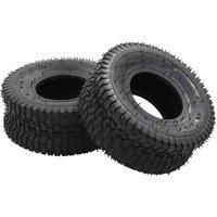 vidaXL Wheelbarrow Tyres 2 pcs 15x6.00-6 4PR Rubber