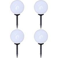 vidaXL Outdoor Pathway Lamps 4 pcs LED 30 cm with Ground Spike
