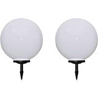 vidaXL Outdoor Pathway Lamps 2 pcs LED 50 cm with Ground Spike