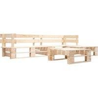 Garden Lounge Set Pallets Patio Furniture Outdoor Sofa 4 Piece Wood vidaXL