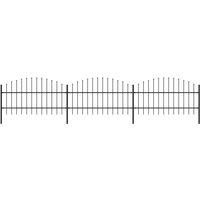 Vidaxl Garden Fence With Spear Top Steel