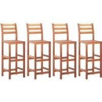 Barhocker 4 Stk. Massivholz Akazie