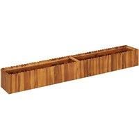 Garden Raised Bed Planter Outdoor Flower Box Herb Solid Acacia Wood vidaXL
