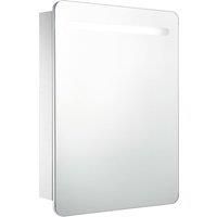 LED Bathroom Mirror 60x11x80cm Wall Light Vanity Cabinet vidaXL