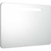 LED Bathroom Mirror 80x9.5x55cm Wall Light Vanity Cabinet vidaXL