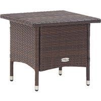 Tea Table Poly Rattan Home Outdoor Garden Backyard Tables Multi Colours vidaXL