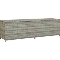 Garden Storage Box Bench Container Chest Shed Blanket Box Poly Rattan vidaXL
