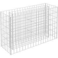 Vidaxl Gabion Raised Bed Galvanised Steel 90X30X60 cm